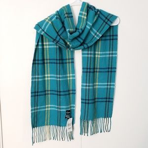Cejon plaid fringe scarf